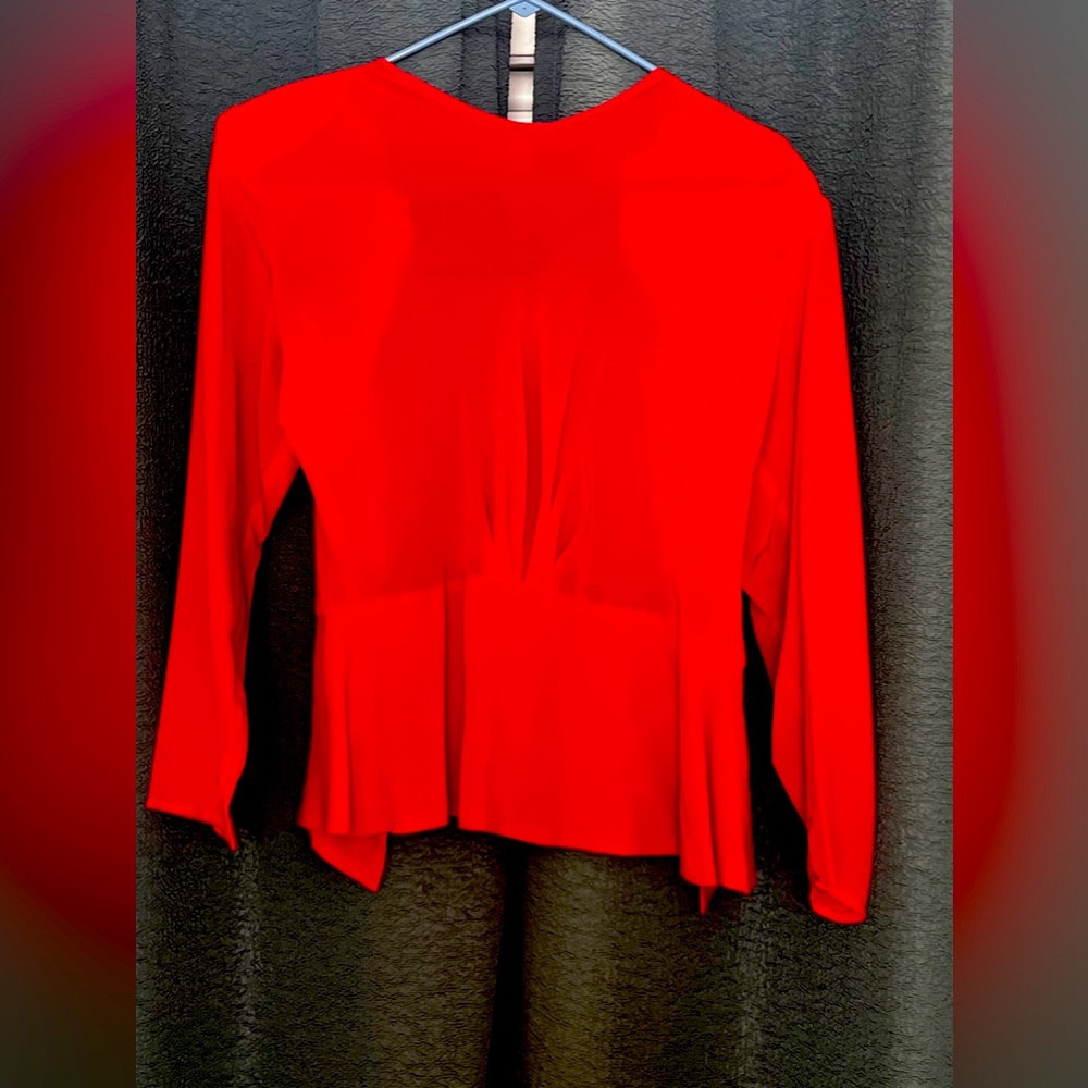 100% silk blouse with fabric colored buttons